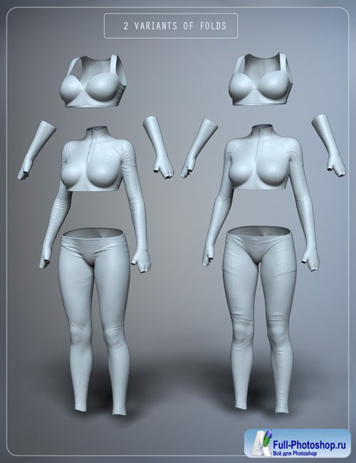 Slinky Suit 2 for Genesis 3 and 8 Female(s)