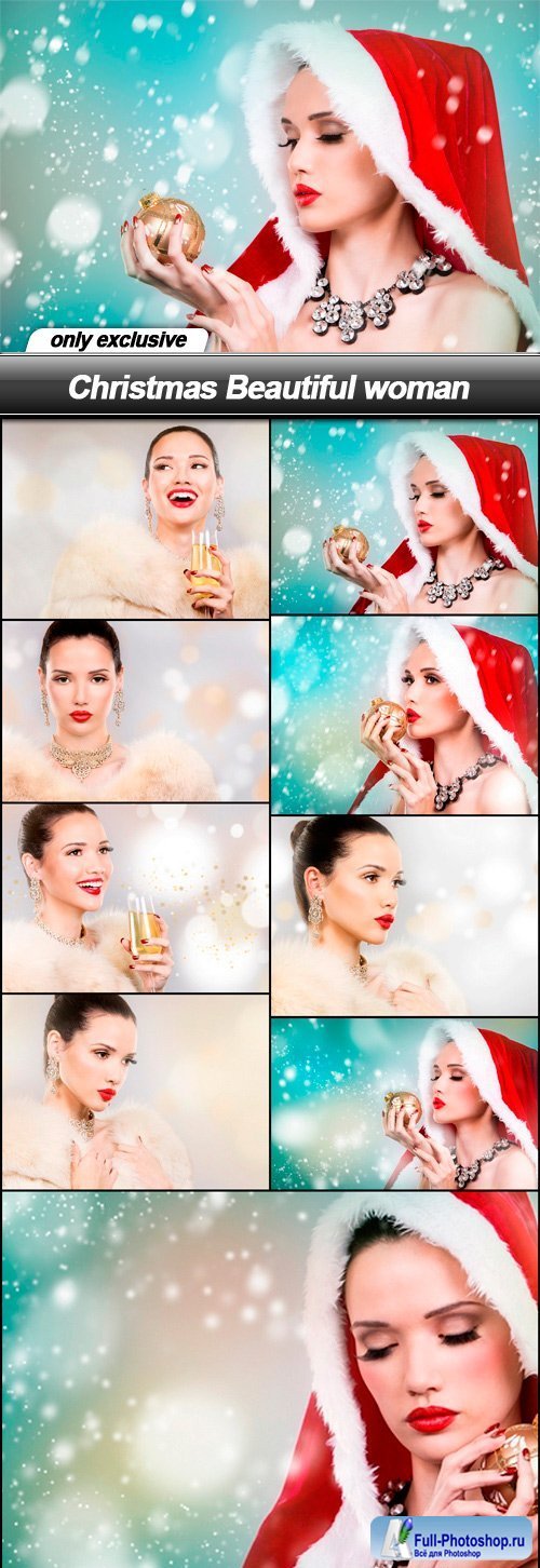 Christmas Beautiful woman - 9 UHQ JPEG