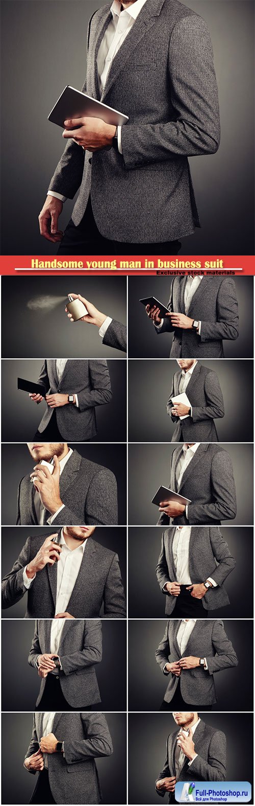 Handsome young man in business suit