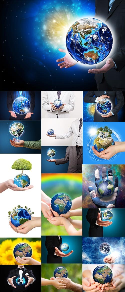 Earth in hands