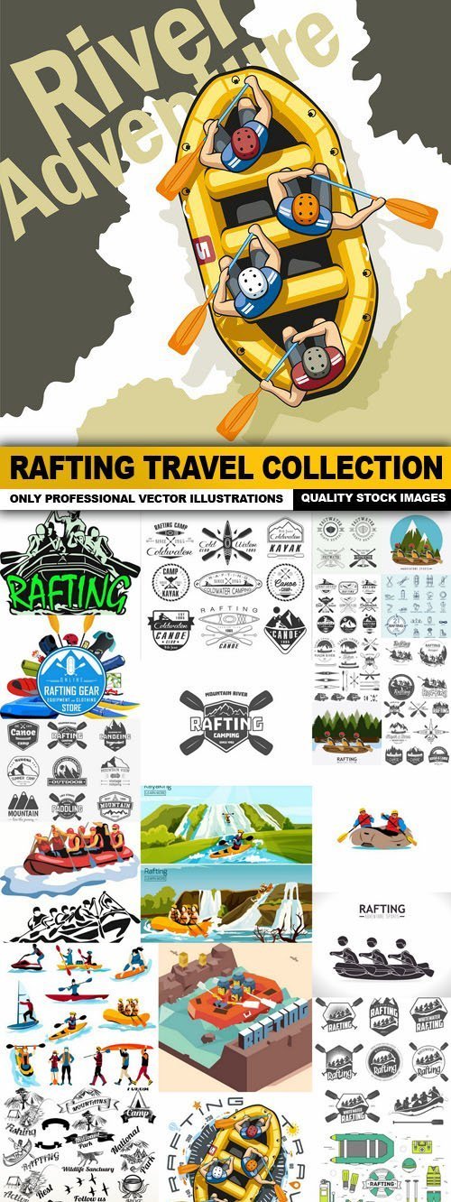 Rafting Travel Collection 25xEPS