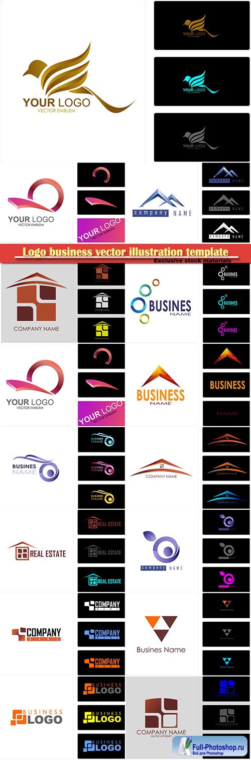 Logo business vector illustration template # 81