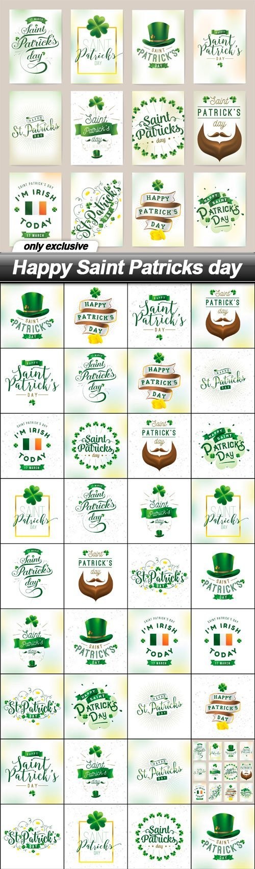 Happy Saint Patricks day - 37 EPS