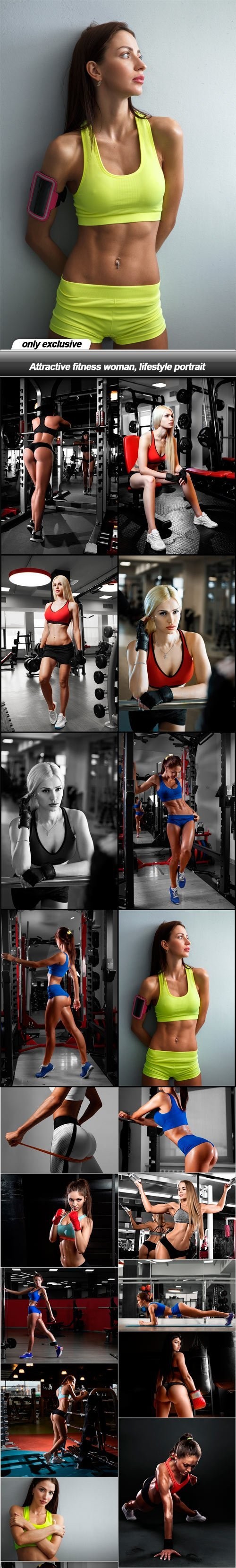 Attractive fitness woman, lifestyle portrait - 20 UHQ JPEG