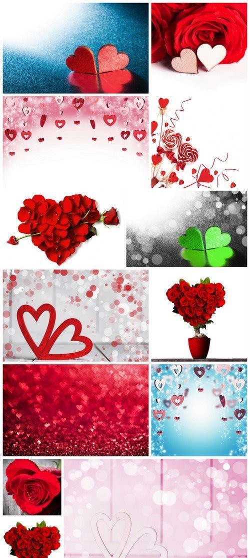 Red rose petals heart 13X JPEG