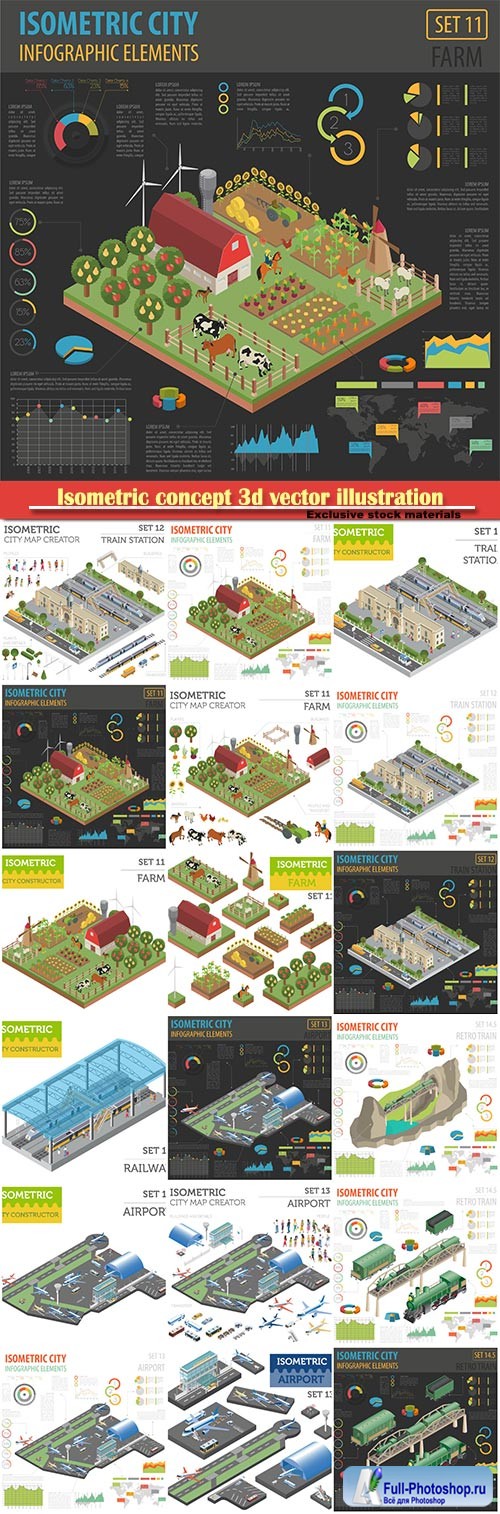 Isometric concept 3d vector illustration # 4