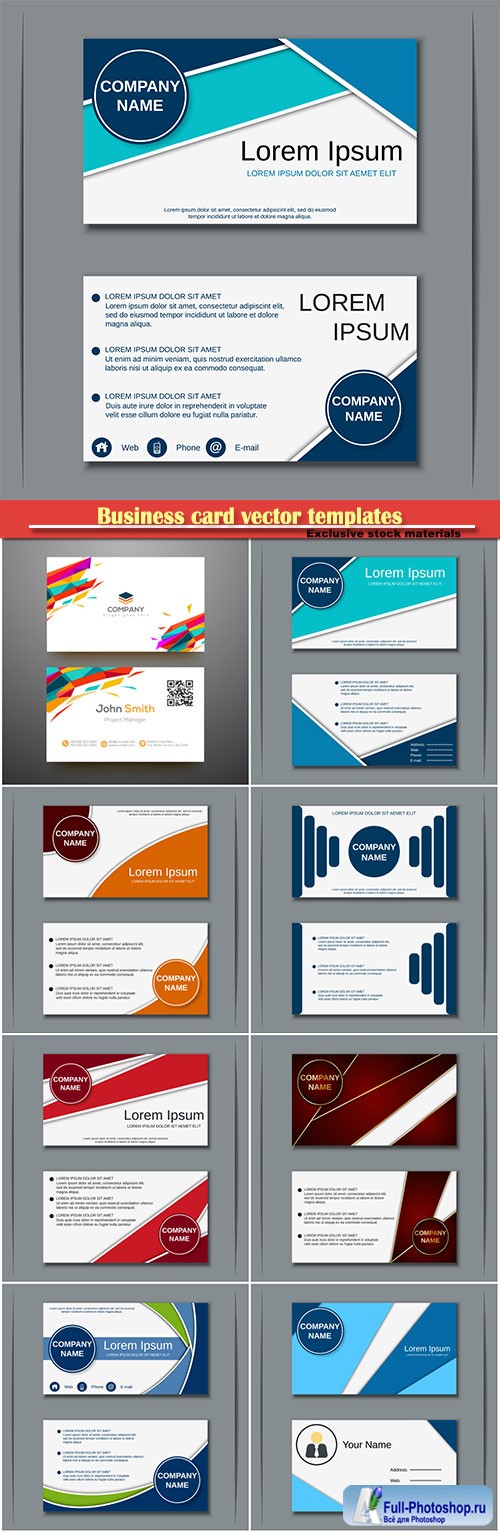 Business card vector templates # 35