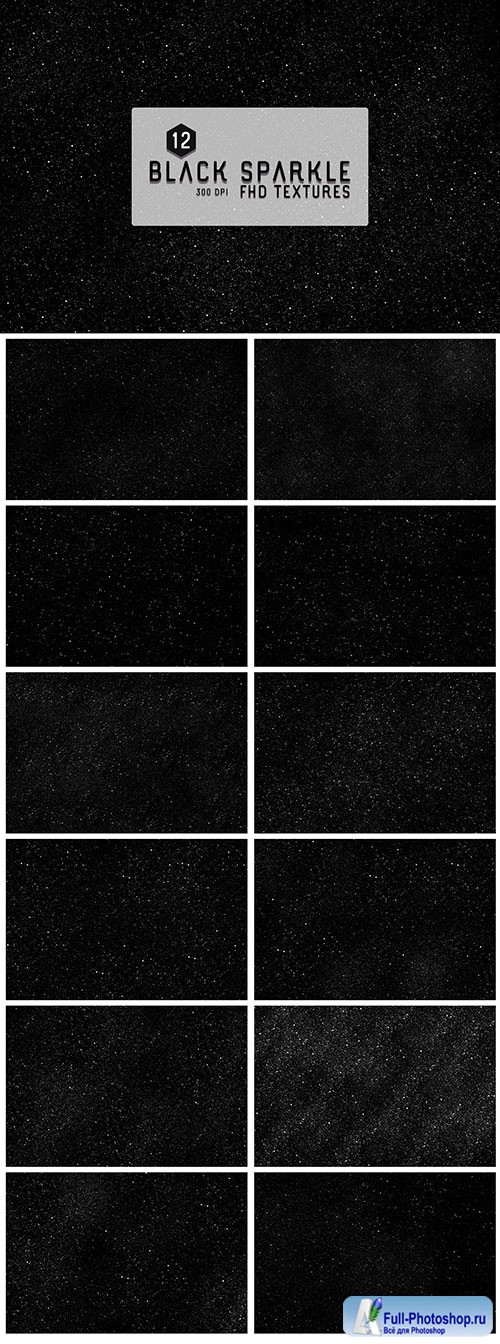 12 Black Sparkles Textures Backgrounds