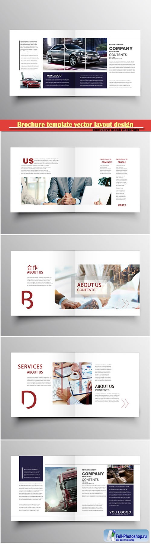 Brochure template vector layout design, corporate business annual report, magazine, flyer mockup # 180