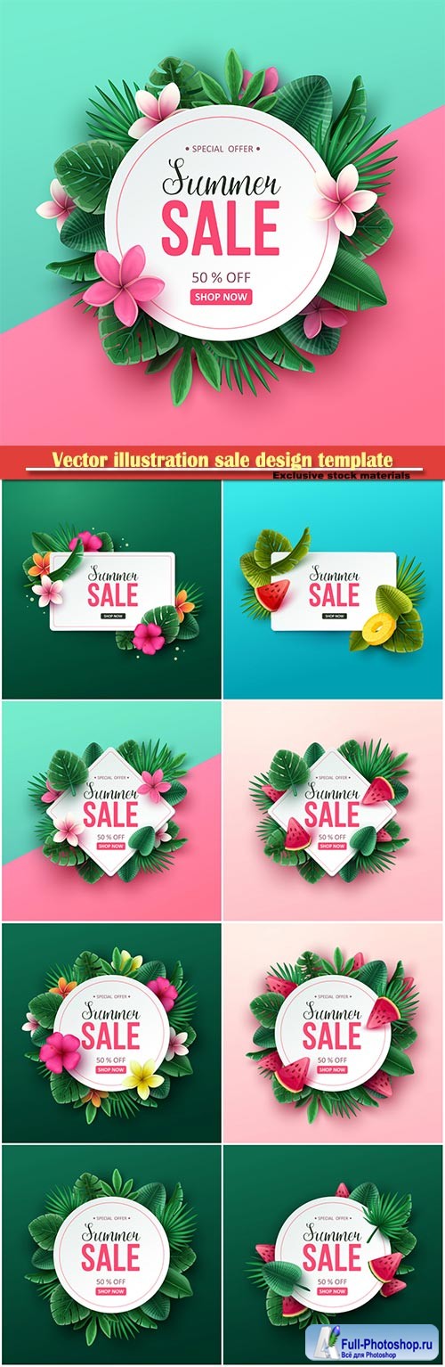 Vector illustration sale design template