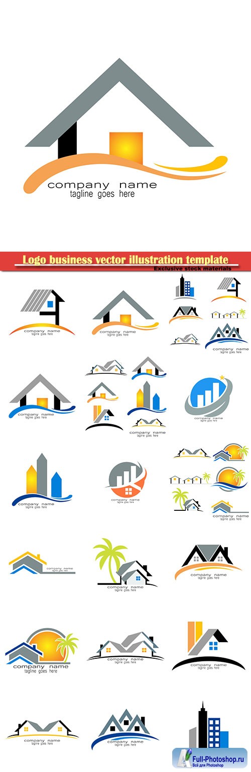 Logo business vector illustration template # 110