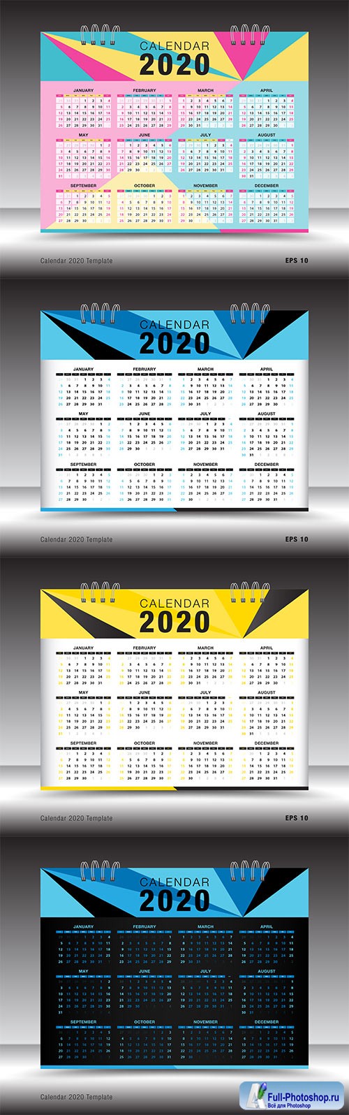 Calendar 2019 year template creative vector design # 4