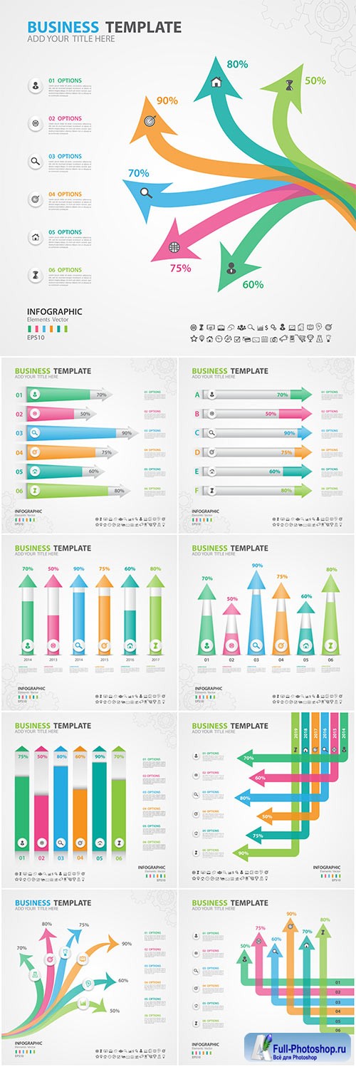 Infographics vector template for business presentations or information banner # 95