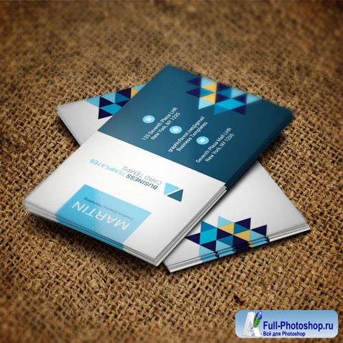 Rhombus - business card templates