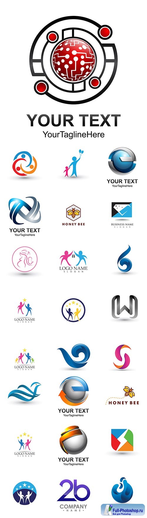 Logo business vector illustration template # 155