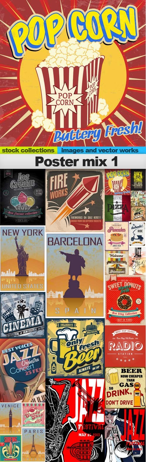 Poster Mix #1, 25xEPS