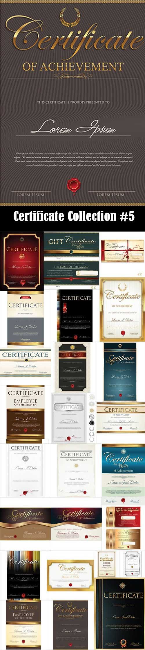 Certificate Collection #5, 25xEPS