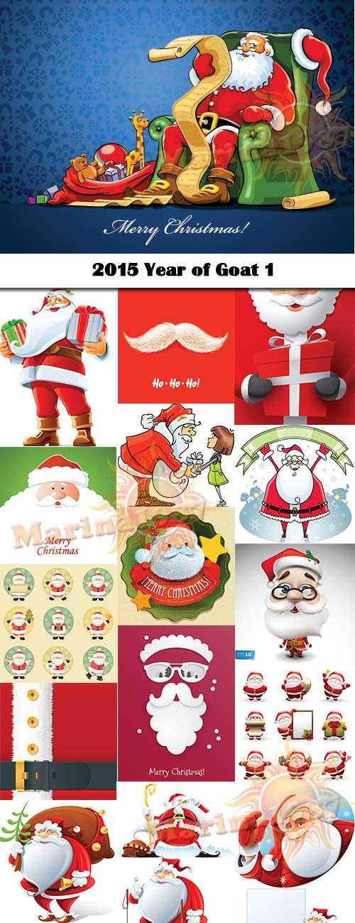 New Santa Claus Vectors 25xEPS