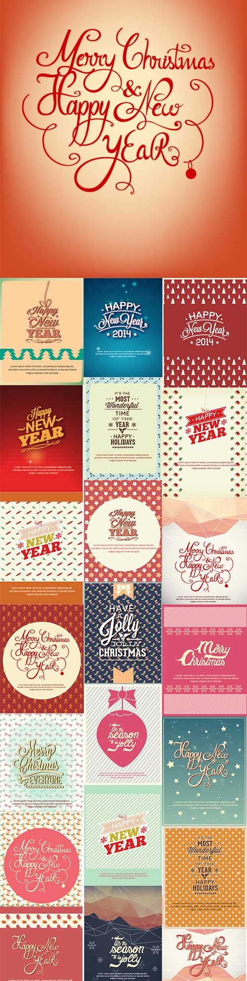 Christmas Typography Set 4