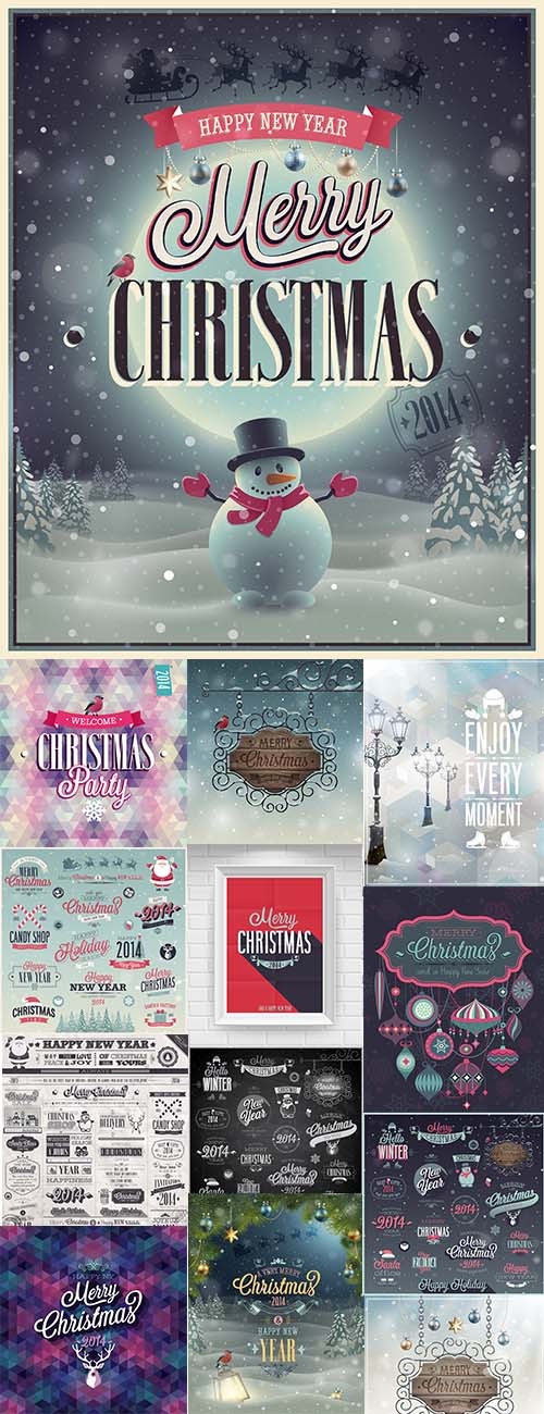 Christmas Design Elements - 25 Vector