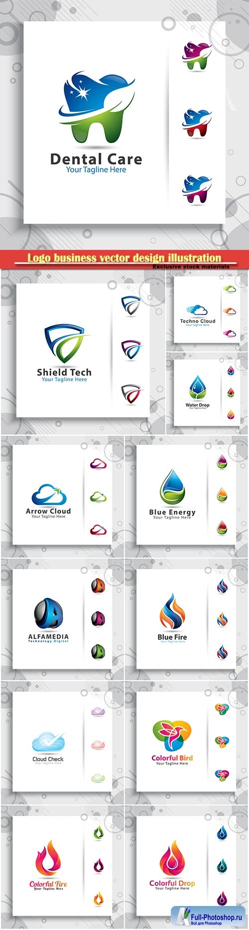 Logo business vector design illustration