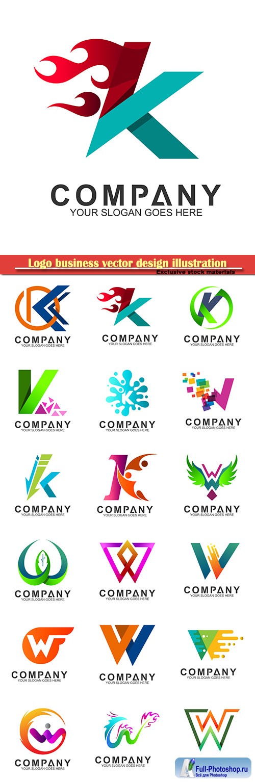 Logo business vector design illustration # 36