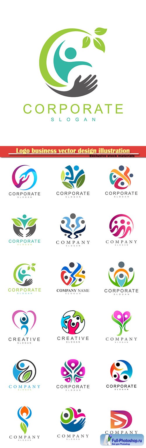 Logo business vector design illustration # 37