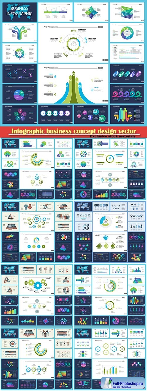 Infographic business concept design vector illustration # 8