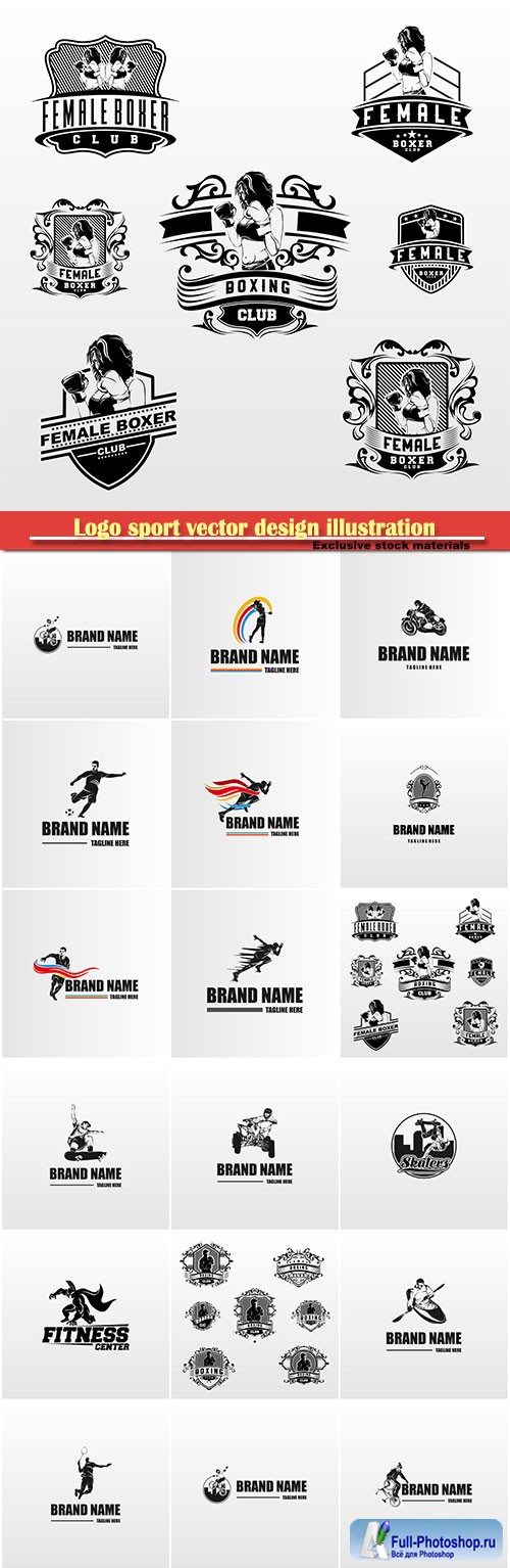 Logo sport vector design illustration # 51