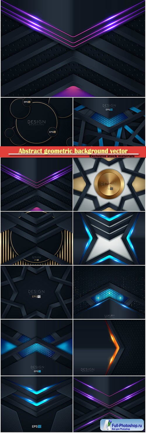 Abstract geometric background vector illustration