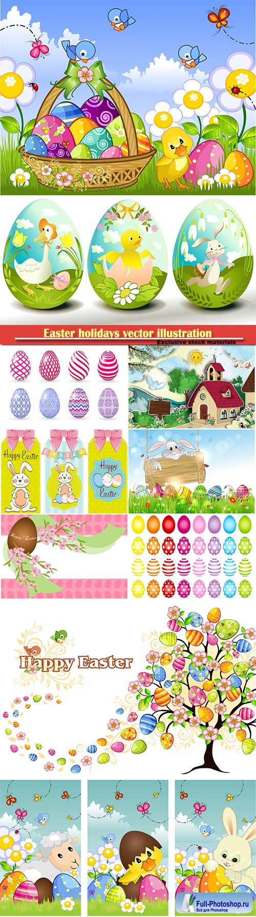 Easter holidays vector illustration # 10