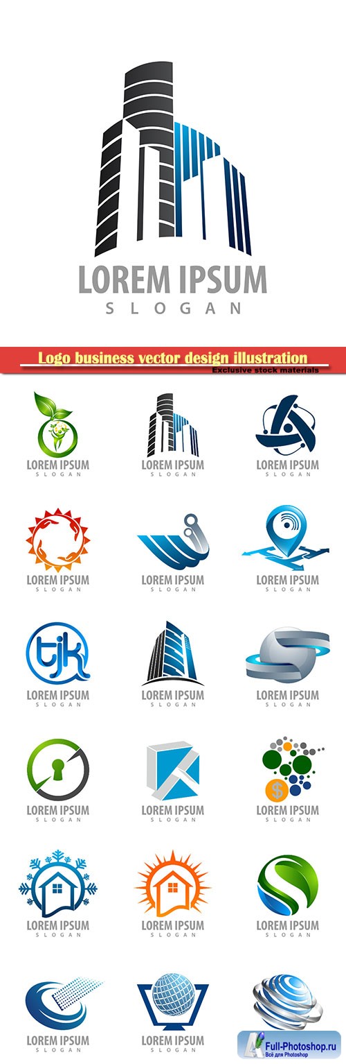 Logo business vector design illustration # 90