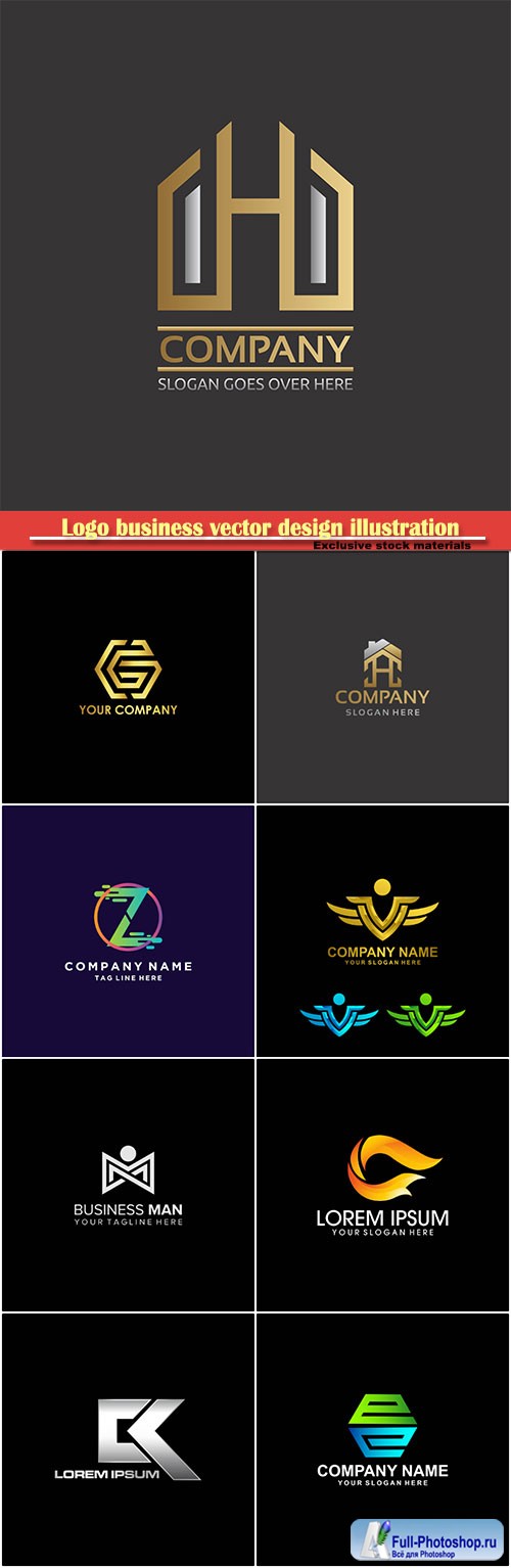 Logo business vector design illustration # 99