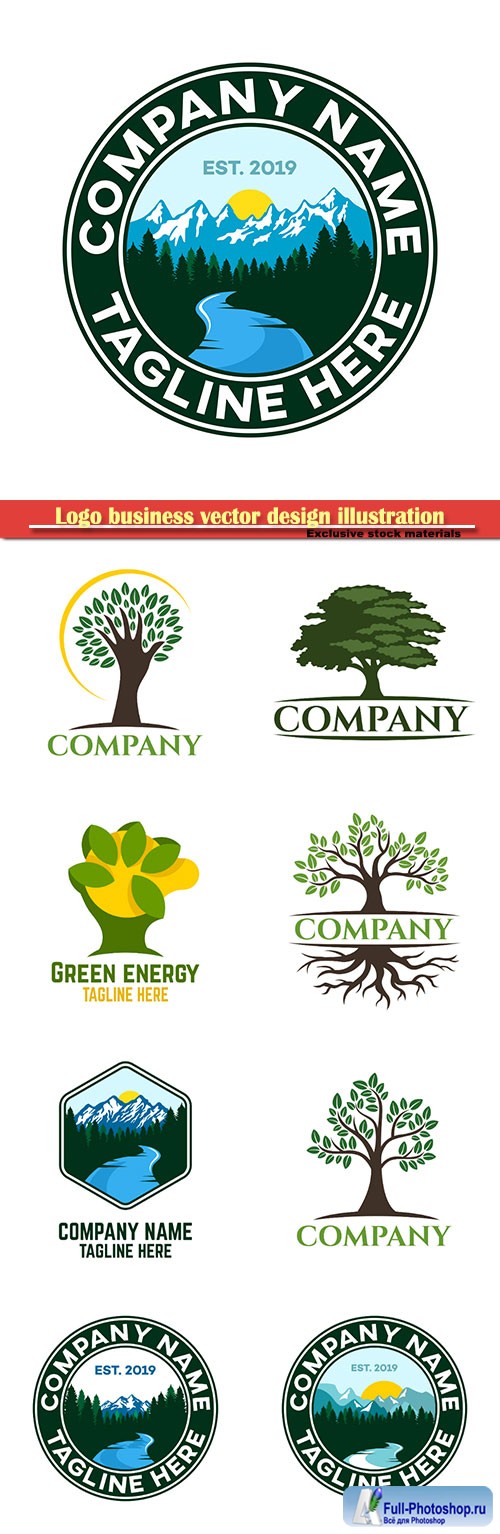 Logo business vector design illustration # 104