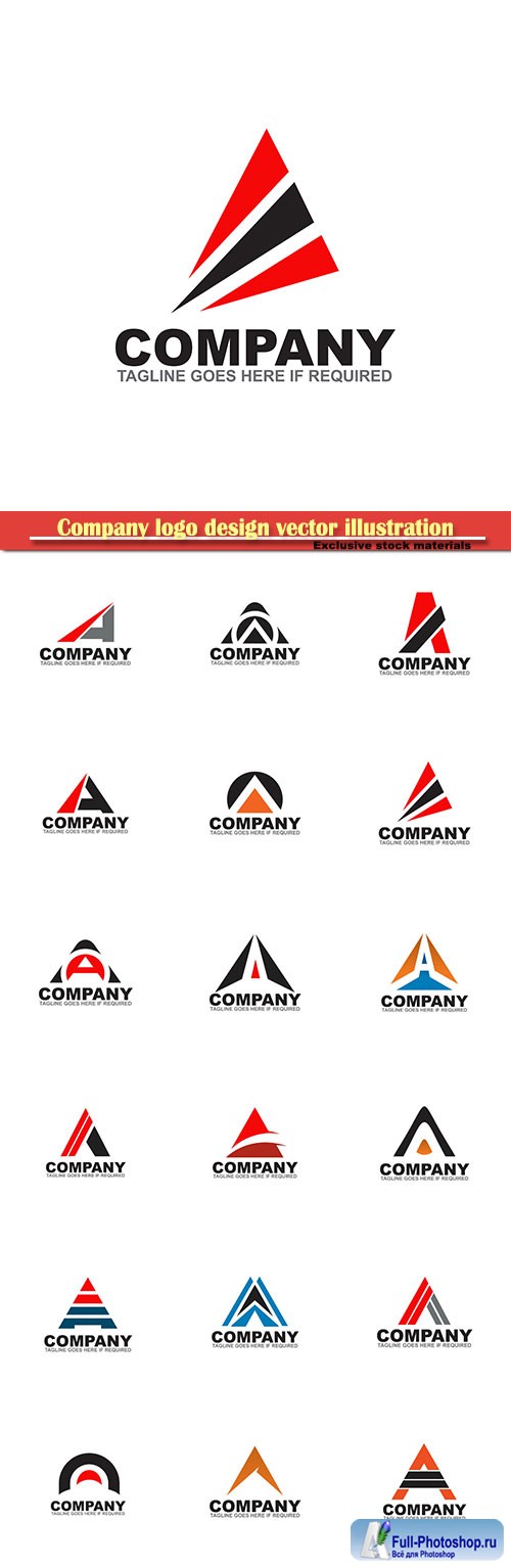 Company logo design vector illustration