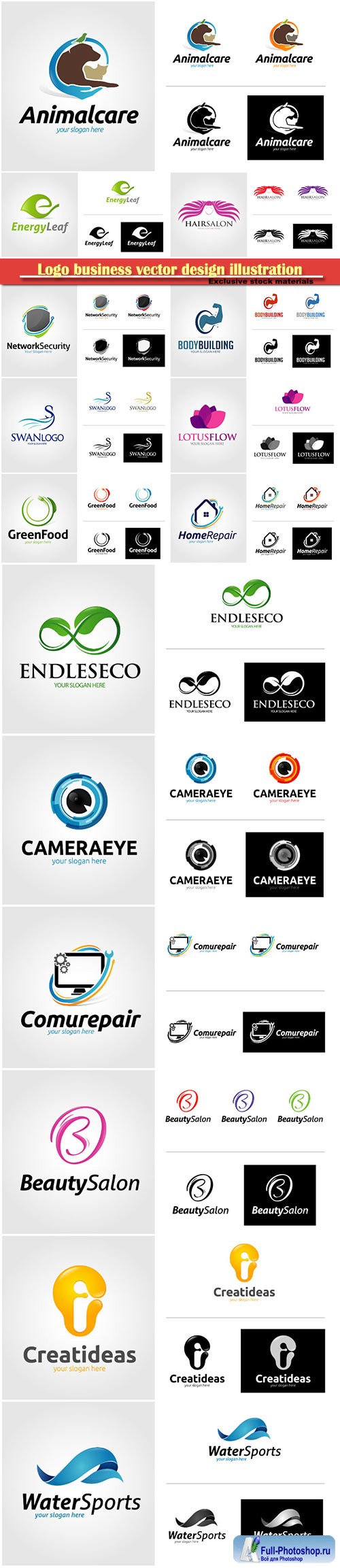 Logo business vector design illustration # 119