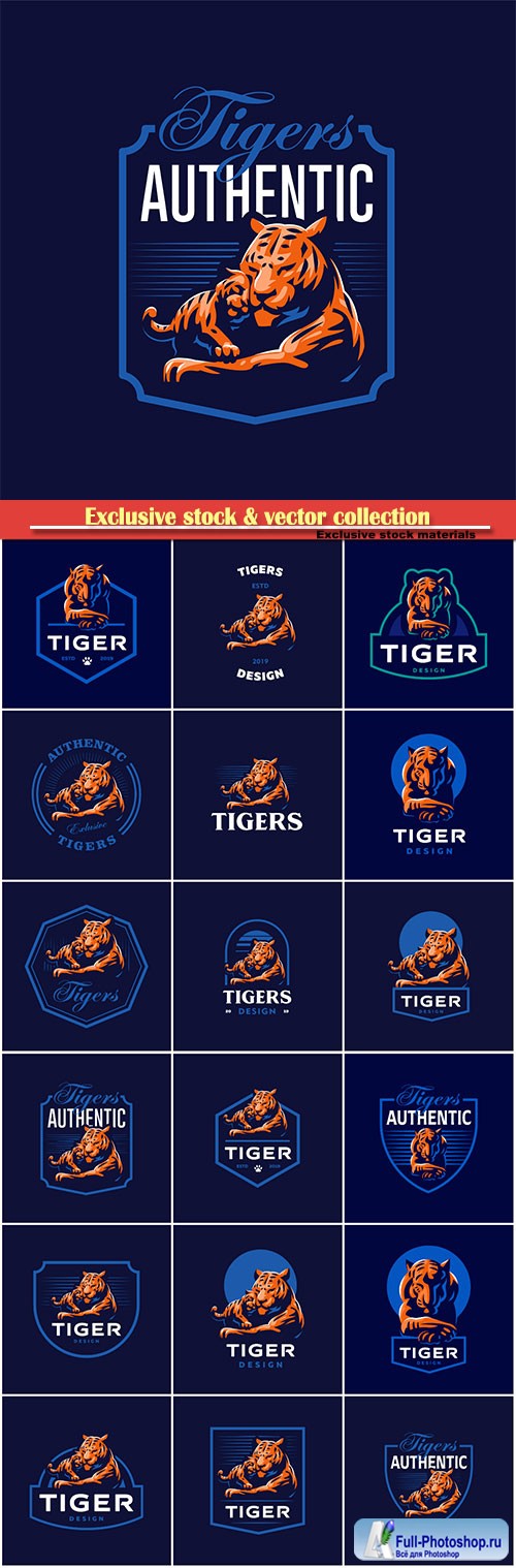 Tiger vector logo design