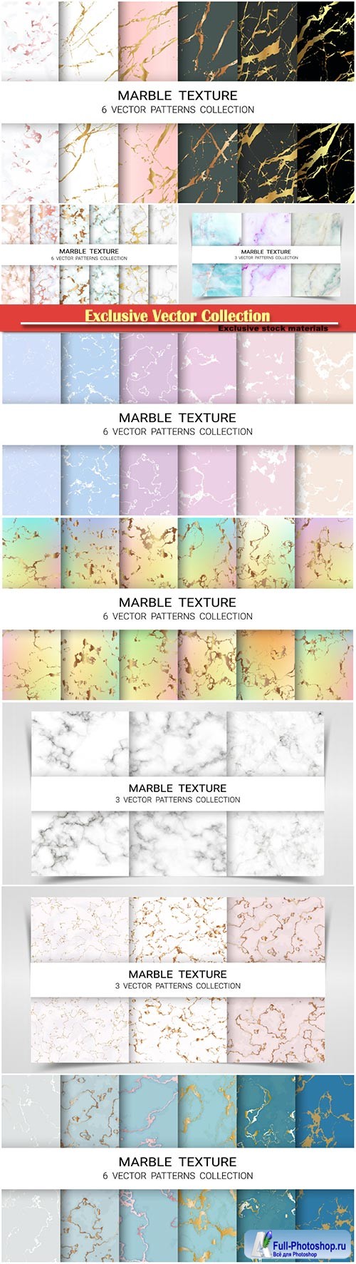 Marbles pattern vector illustration template