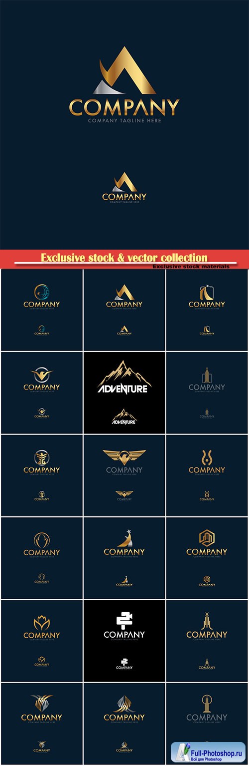 Logo vector template business set # 29