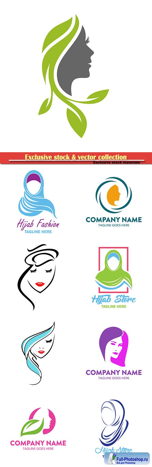 Logo vector template business set # 59