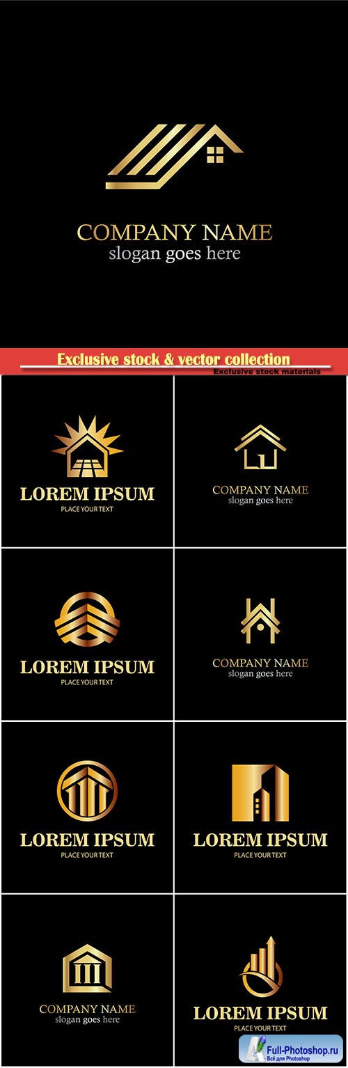 Logo vector template business set # 61