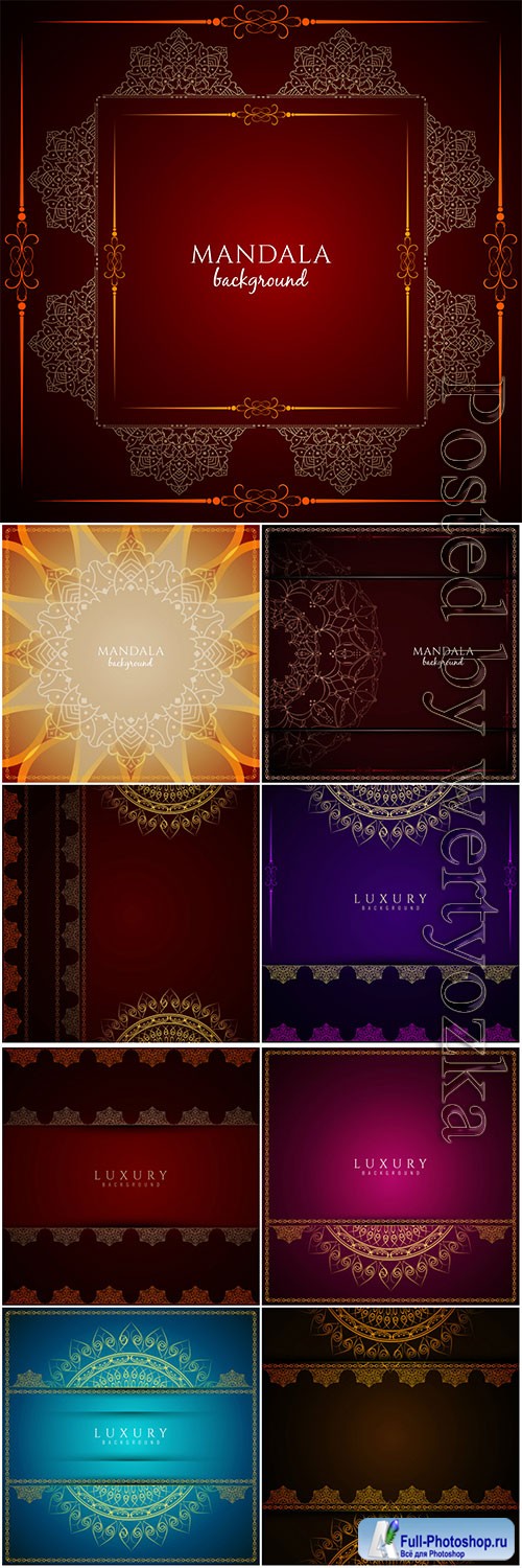 Luxury mandala vector background