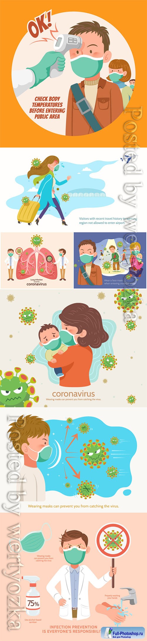 Coronavirus epidemic COVID -19 vector design illustration