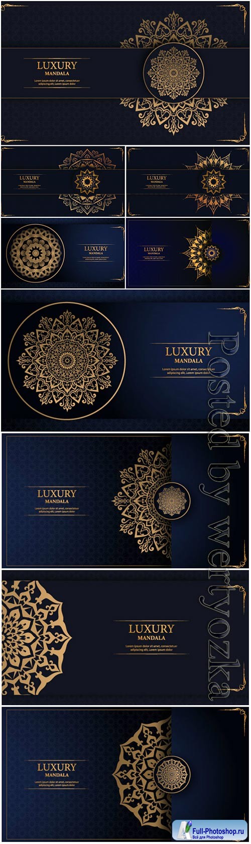 Luxury mandala arabesque ornamental vector background