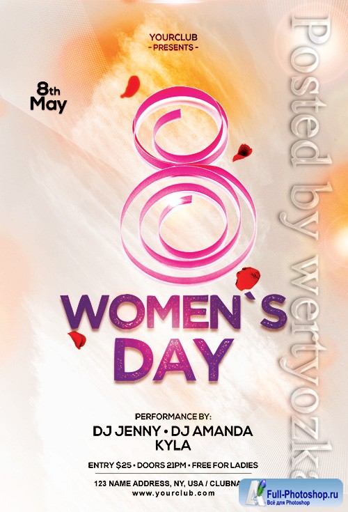 Womens Day  - Premium flyer psd template