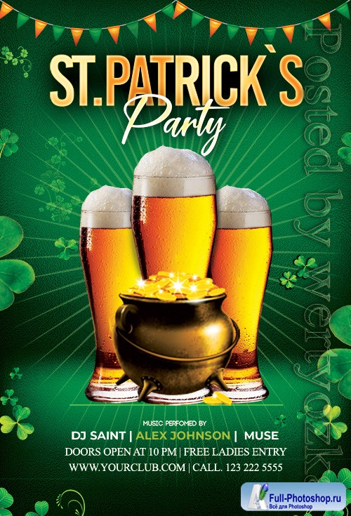 Saint Patricks - Premium flyer psd template