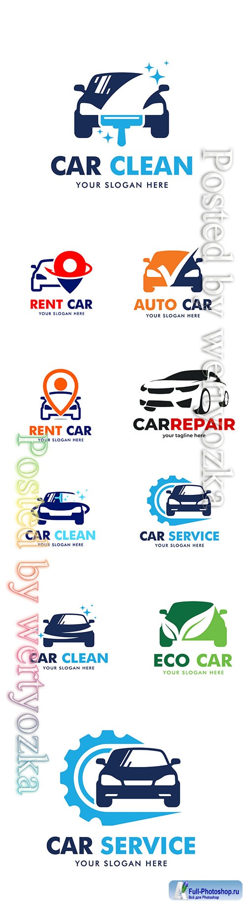 Car logo collection vector illustration