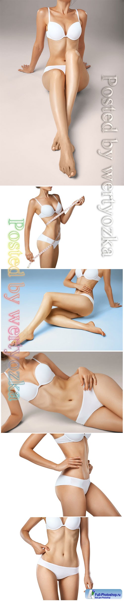 Woman in underwear beautiful stock photo