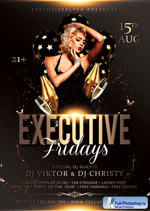 Executive fridays - Premium flyer psd template