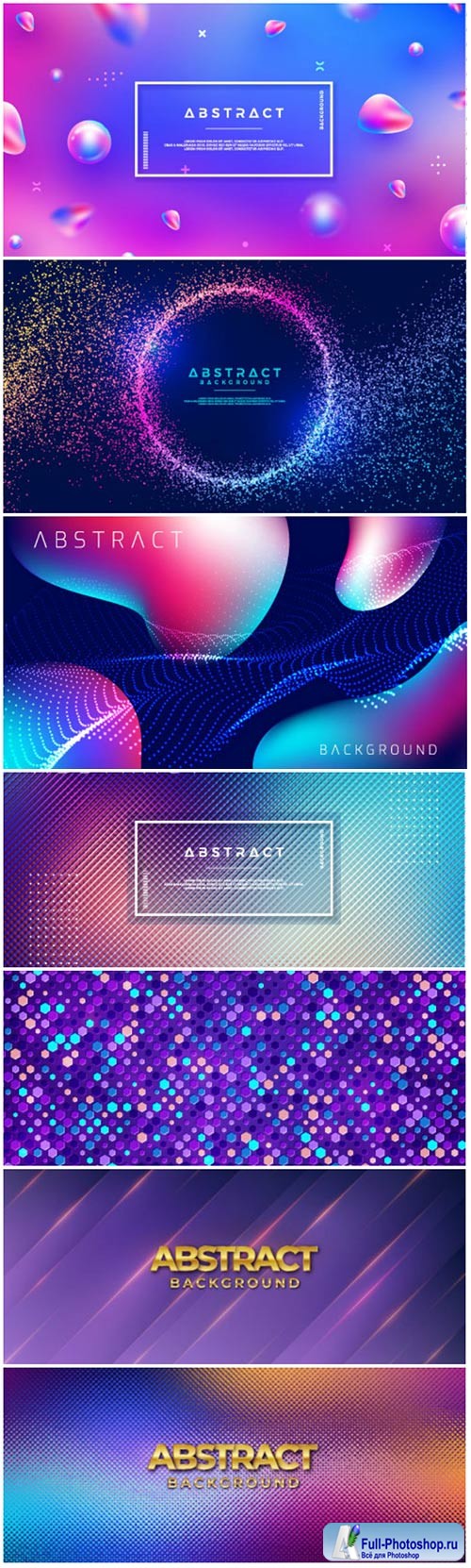 Colorful background with 3D style